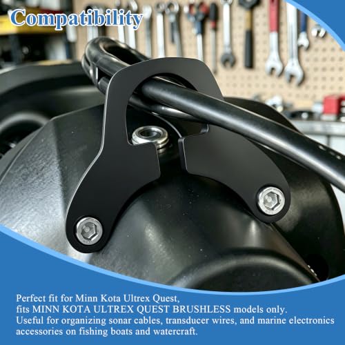 Cable Bracket/Organizer Clip w/Spacers & Screws Compatible with Minn Kota - color: Combo 1