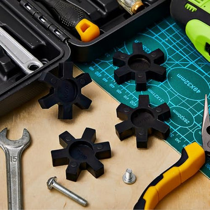 Fabbay 4 Pcs L100 Flexible Nbr Rubber Spider Insert for Jaw Coupling - size: L100