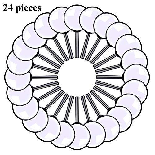 ADXCO 24 Pack Handheld Magnifier Plastic Magnifying Glass Portable Reading Magnifiers Plastic Magnifying Glasses with Storage Bag for Reading Jewelry Home Office Desk Accessories, Book, Magazine