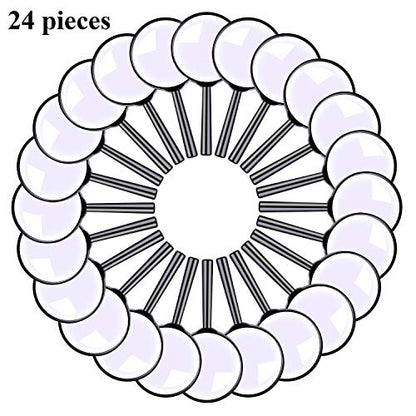 ADXCO 24 Pack Handheld Magnifier Plastic Magnifying Glass Portable Reading Magnifiers Plastic Magnifying Glasses with Storage Bag for Reading Jewelry Home Office Desk Accessories, Book, Magazine