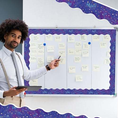 Outus 68 ft Galaxy Space Bulletin Board Border for Classroom - size: 2.99 Inches, style: Galaxy