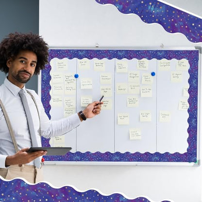 Outus 68 ft Galaxy Space Bulletin Board Border for Classroom - size: 2.99 Inches, style: Galaxy