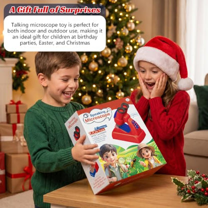 Kids Talking Microscope, Interactive Speaking Microscope with Facts & Quiz