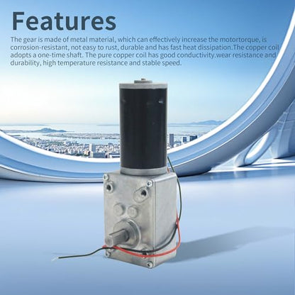 DC 24V Gear Motor 200RPM 4.5Kg.cm 8mm Single Shaft Self-Locking High Torque Speed Reduction Motor, Reversible Mini Turbine Geared Motor JSX32-31ZY - size: 24v 200rpm