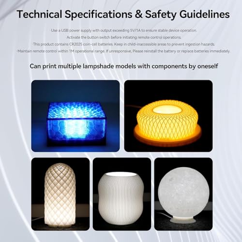3-Pack IR RGB LED Lamp Kit 001 for Bambu Lab 3D Printer Light kit