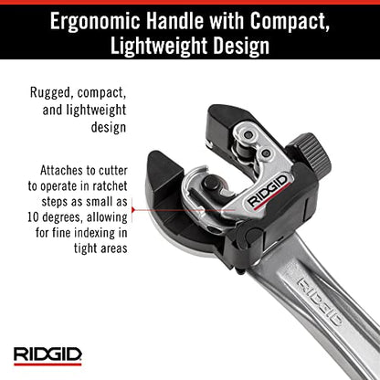 RIDGID 32573 Model 118 2-in-1 Close Quarters Tubing Cutter for 1/4" to 1-1/8" Copper, Brass, and Aluminum Tubing, Compact tubing cutter with AUTOFEED - size: 13 x 6.75 x 2 inches