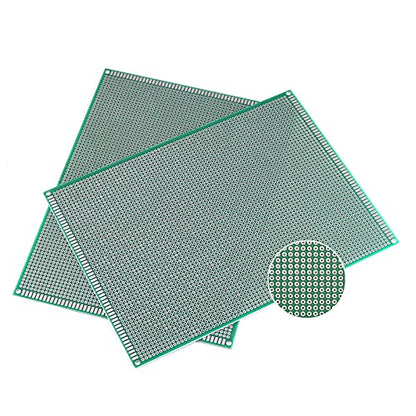Double Sided PCB Board,D DZRCOXI Large PCB Circuit Board Protoboard 50Pcs 15X20CM for DIY Soldering Electronic Projects Compatible with Arduino Kits (15X20CM-50Pcs) - style: 15X20CM-50Pcs