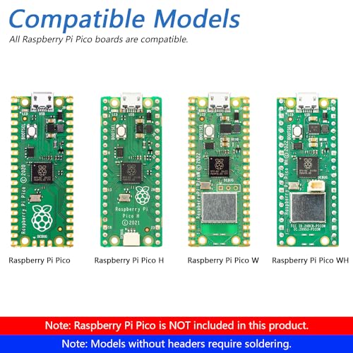 Freenove Bipedal Robot Kit for Raspberry Pi Pico (Not Included) (Compatible with Arduino IDE), LED Matrix Expressions, Obstacle Avoidance, Colorful Lights, Buzzer, Speaker, App - color: without Raspberry Pi Pico