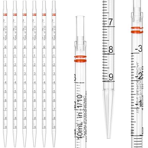 10ml Serological Pipettes,Polystyrene Plastic Serological Pipettes - Individually Packaged, Pack of 50 - size: 10ml-50pcs
