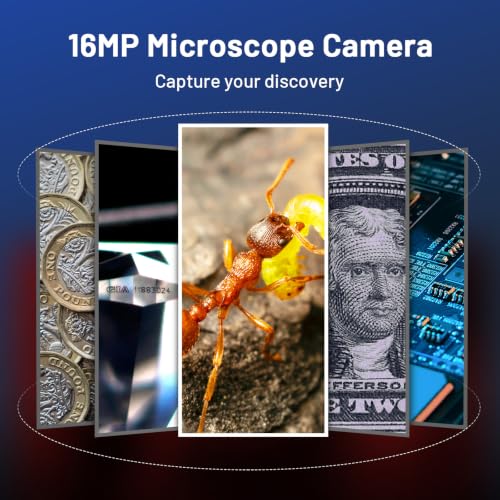 TOMLOV P10 Microscope for Adults Kids, 100X Illuminated Jewelers Loupe - color: Grey