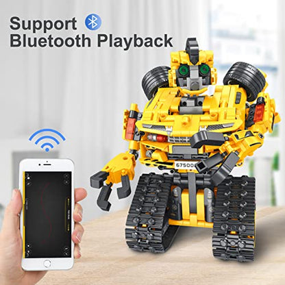 STEM Robotics Kit for Kids 8-12, APP & Remote Control Robot Building Kits - style: RC Car