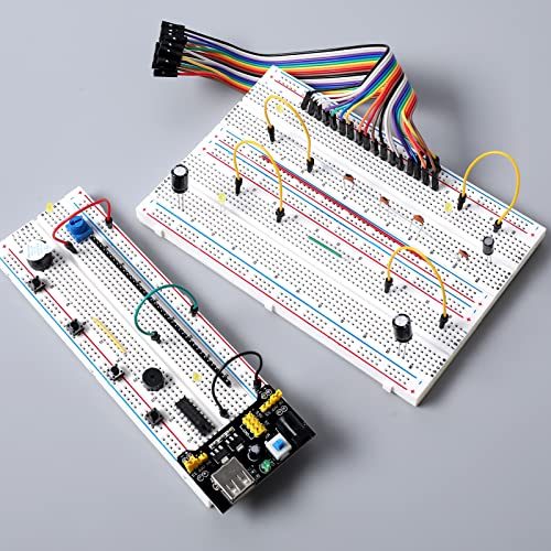 3 Set of Solderless Prototype Breadboard 830 tie Points Breadboard (Pack of 3) - size: 3x830 (Pack of 3)
