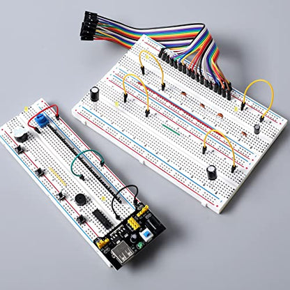 3 Set of Solderless Prototype Breadboard 830 tie Points Breadboard (Pack of 3) - size: 3x830 (Pack of 3)