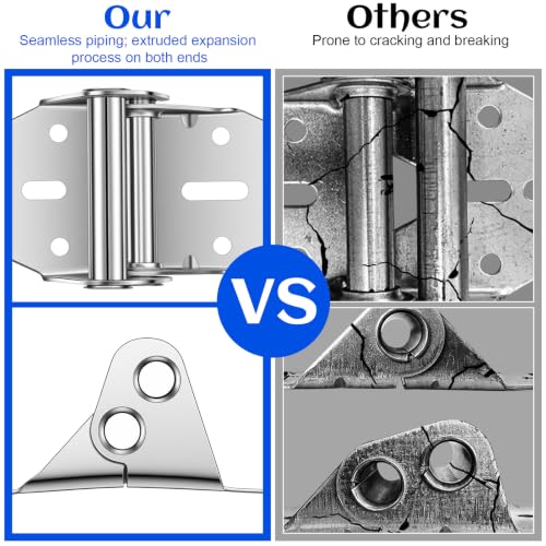 8 Pcs Garage Door Hinges Heavy Duty #1#2#3#4 Galvanized Steel