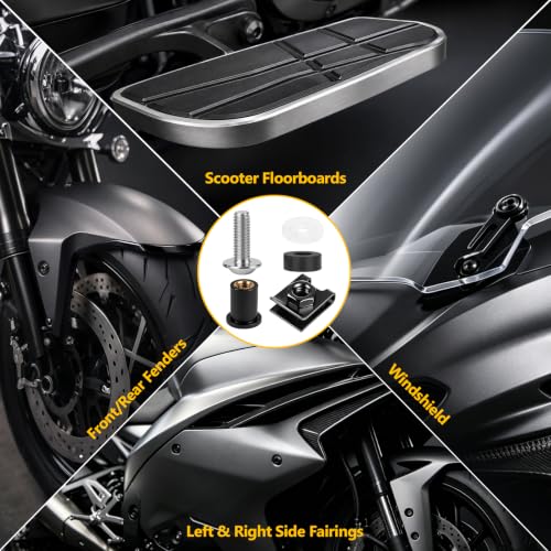 209PCS Motorcycle Fairing Bolt Kit, M5 M6, 304 Stainless Steel