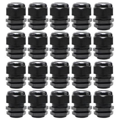 MAKERELE 20Pcs 1 Inch NPT Cable Glands, IP68 Waterproof - color: Black, size: 1" 20pcs BAG