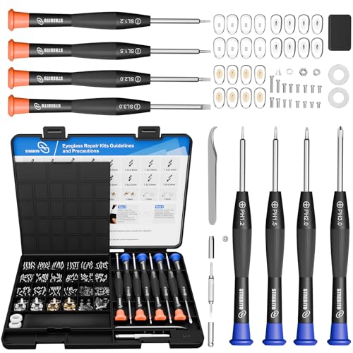 STREBITO Glasses Repair Kit, All-in-One Eyeglass Repair Kit