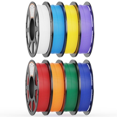 YOOPAI PLA+ Filament 1.75mm, 250g Starter Color Bundle, 8 Rolls - color: Pla Bundle-250gx8-112020026