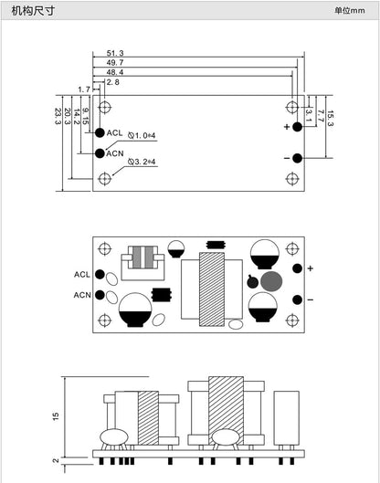 NOYITO AC to DC Precision Buck Power Supply Module AC 120V 100V-264V to 5V 1A Isolated Step-Down DC Module (5V 1A) - size: 5V 1A