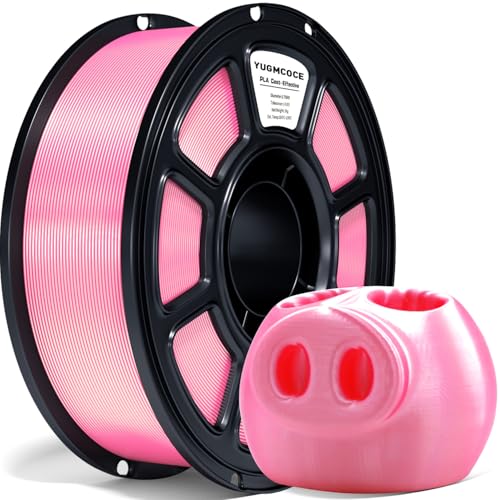 Silk PLA Filament 1.75mm,3D Printer Filament with a Metallic Glossy Finish, Dimensional Accuracy +/- 0.02 mm, 1kg Spool(2.2lbs) Fits for Most FDM 3D (A-Silk Pink Pla) - color: A-silk Pink Pla
