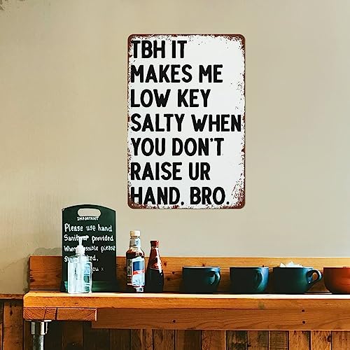 High School Classroom Funny Math s English Classroom Decor Junior High Sign Science Retro Nostalgic Metal Tin Sign Wall Quote Living Room Bathroom Gym Gift for Friends Family Lady 8x12 Inch