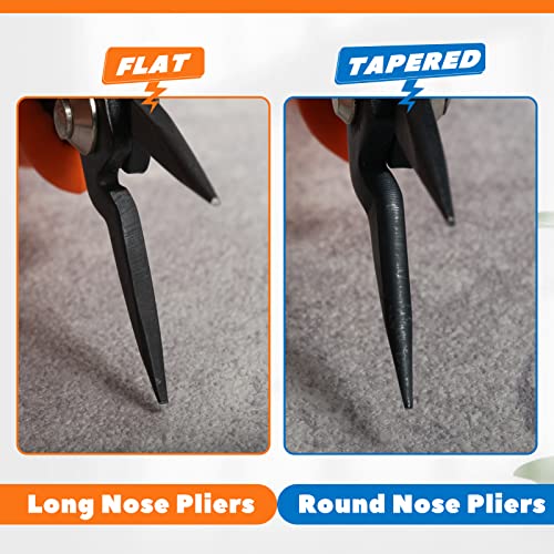 5-Inch Round Nose Pliers Specialty Pointed Nose Tweezer Nose Plier - style: Round Nose Pliers