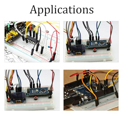 Multicolored 40 Pin 10CM Breadboard Jumper Wires, Male to Male Dupont Ribbon Cables