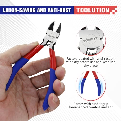 2 Pcs Wire Cutters and Micro Flush Cutter Set, 5 Inch