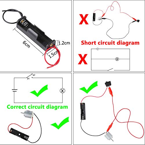 Sntieecr STEM Electric Circuit Motor Kit,Science Experiment Educational Kit - style: Electric Motor Kit (Bagged)