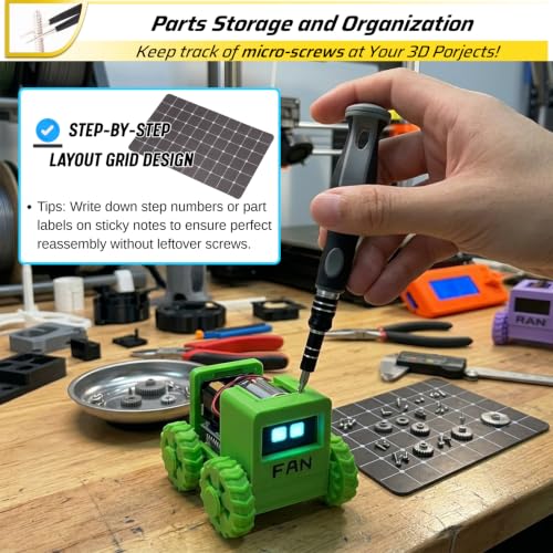 113Pcs 3D Printer Tool Kit and Accessories with Case incl. Scrapers, Pliers, Files, Deburring, Nozzle Anti-Stick Coating, Lubricant Oil/Grease, Screwdriver Set, for Bambu Lab & all FDM/SLA 3D Printers - style: Flagship Maker Kit