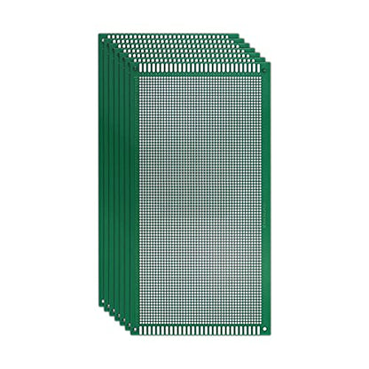 Double Sided PCB Board,D DZRCOXI Large PCB Circuit Board Protoboard 50PCS 13X25CM for DIY Soldering Electronic Projects Compatible with Arduino Kits (13X25CM-50Pcs) - style: 13X25CM-50Pcs