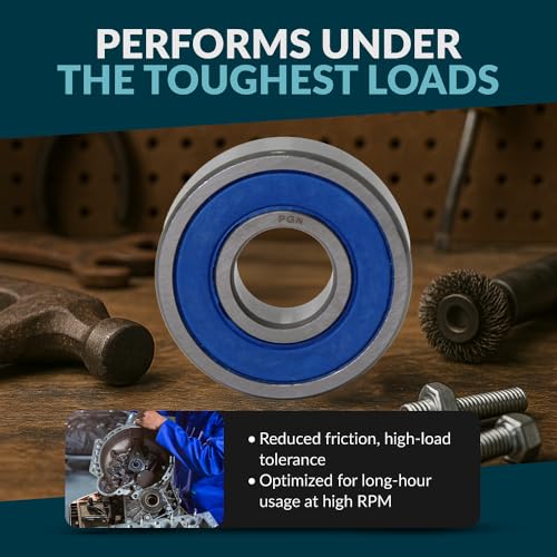 PGN R6-2RS (10 Pack) Ball Bearing 3/8" x7/8" x9/32 Chrome Steel Sealed