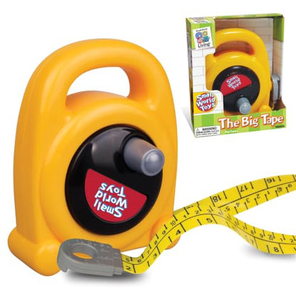 Small World Toys Kids Tape Measure: The Big Tape Construction Toy Pretend Play for Kids Age 3+, Kids Measuring Tape Toddler Tools, Educational Learning Toys for Boys Girls Great Gifts for Kids