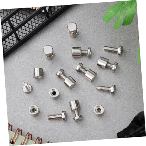 Standoff Screw Metal Wall Fixings 12 Sets Sign Mounting Screws with Caps for Acrylic Frames Photo Frames Store Signs and Advertising Boards 0.59 X 0.31 in Office Retail Display