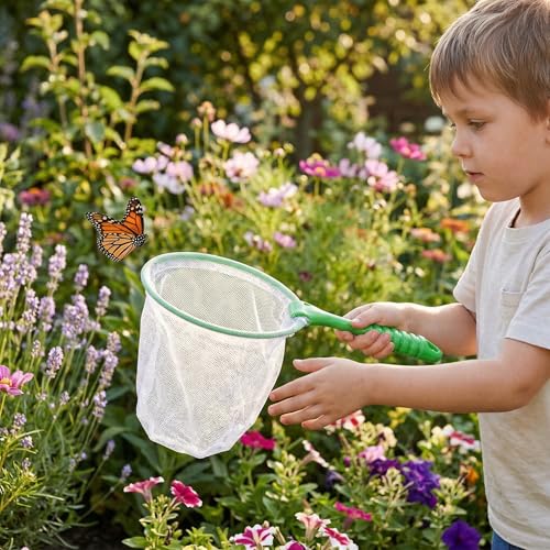Bug Catcher Kit 6 Pcs - Insect Catching Set with Net, Bug Box, Magnifier & Tweezers - Outdoor Explorer Toy for Kids Age 3-12(Green 6 Pcs) - color: Green 6 Pcs