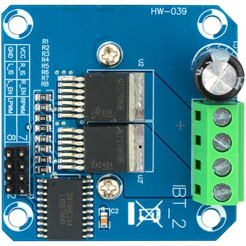 2Pcs BTS7960 43A High Power H-Bridge Motor Driver Module