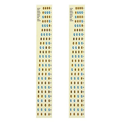 2Pcs Guitar Sticker Guitarra Fingerboard Stickers Bass Fretboard Scale Note Label Fret Sticker Bass Practice Guitar Accessories
