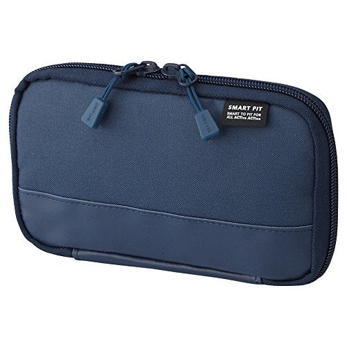 LIHITLAB Compact Pen Case, Water & Stain Repellent - color: Navy, style: Compact