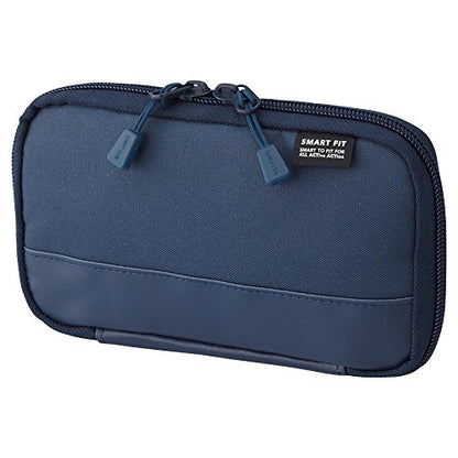 LIHITLAB Compact Pen Case, Water & Stain Repellent - color: Navy, style: Compact