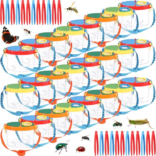Halloscume 24 Pcs Bug Catchers for Kids Bug Container for Kids