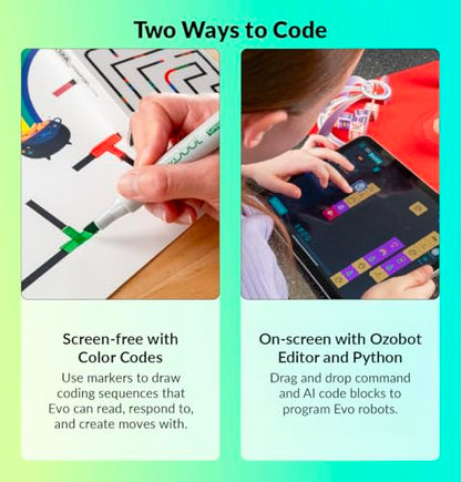 Ozobot Evo Coding Robot Kit | Ages 5-11 | STEM Coding for Kids & Teachers