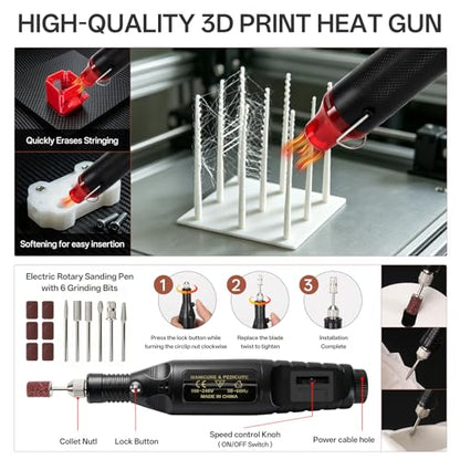 132Pcs 3D Printer Tools Kit with TPU Storage Case,3D Printer Accessories