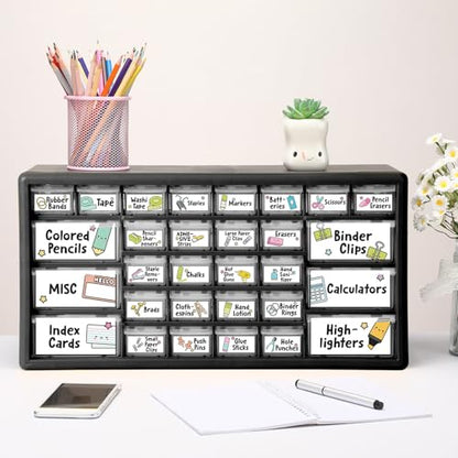 Frienda 84 Pcs 4 Sheet Classroom Toolbox Labels for Teacher,Cute - style: Cute