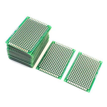 25Pcs Double Sided Protoboard Prototyping Pcb Board 4cm x 6cm