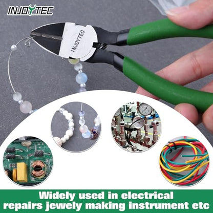 Precision Side Cutter 7 Inch Wire Cutting Diagonal Wire Cutters - size: 7”