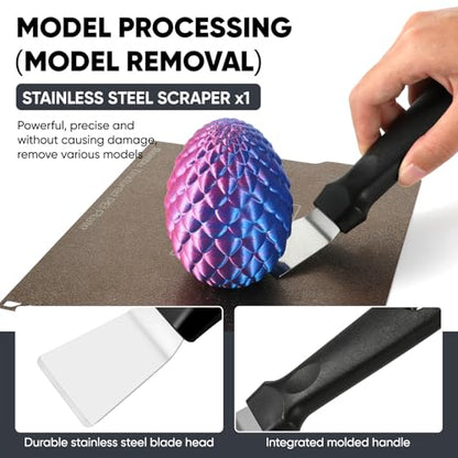3D Printer Tools Kit Essential,for All FDM/SLA model,3D Printer Accessories Printing Tool, Model Process, Finishing, Cleaning, Maintenance, Includes Deburring Tool, Wire Cutter, Nozzle Cleaning Needle