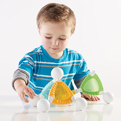 Guidecraft Grippies Windows - 24 Piece Set, Stem Soft Grip Magnetic Building Toy for Toddlers - style: Windows - 24 pc. set