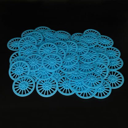 60PCS DIY Project Wheel 2mm Dia Shaft Plastic Project Wheel with 30PCS Shaft Round Axles for DIY Model Toy RC Car Truck Robot Building Parts (2x37mm Blue) - style: 2x37mm Blue