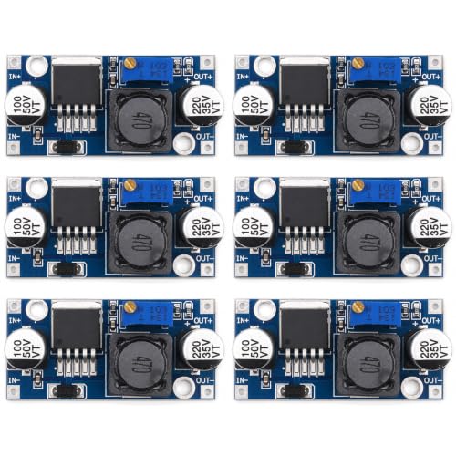 6-Pack LM2596 Buck Converter, DC-DC Step Down, Adjustable