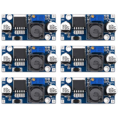 6-Pack LM2596 Buck Converter, DC-DC Step Down, Adjustable